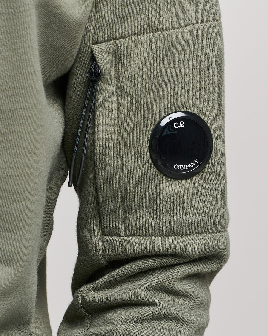 Herre | Trøjer | C.P. Company | Diagonal Raised Fleece Lens Sweatshirt Green
