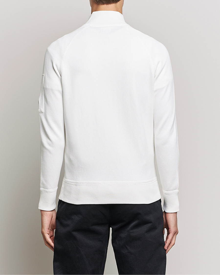 Herre | Trøjer | C.P. Company | Knitted Cotton Lens Half Zip White