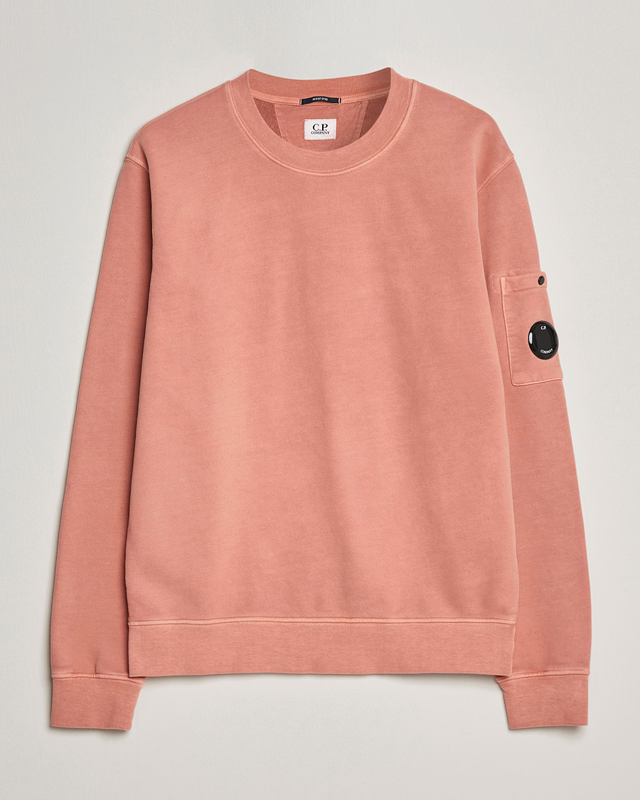 Herre | Trøjer | C.P. Company | Brushed Emerized Diagonal Fleece Sweat Peach