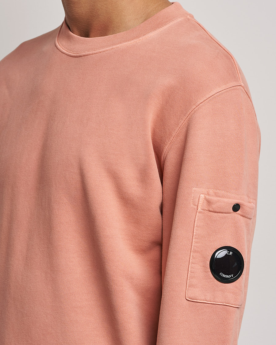 Herre | Trøjer | C.P. Company | Brushed Emerized Diagonal Fleece Sweat Peach