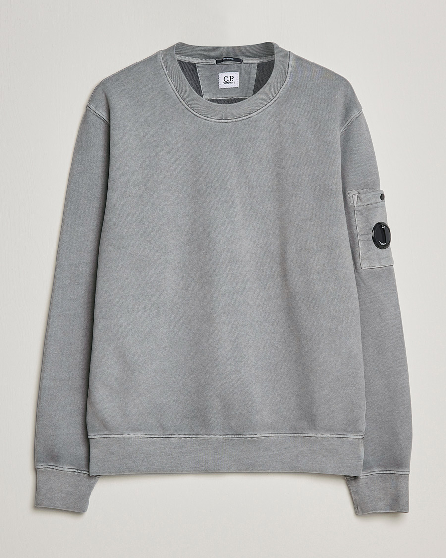 Herre | Trøjer | C.P. Company | Brushed Emerized Diagonal Fleece Sweat Grey