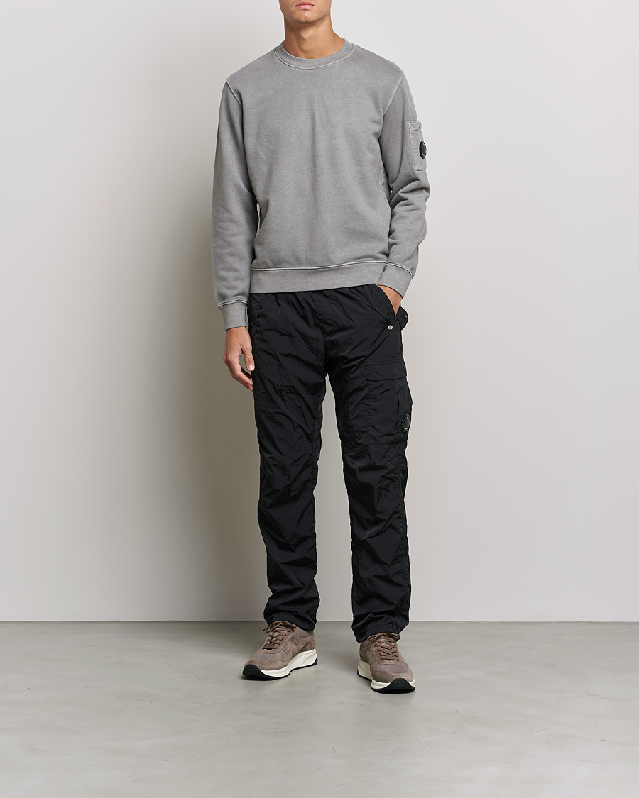 Herre | Trøjer | C.P. Company | Brushed Emerized Diagonal Fleece Sweat Grey