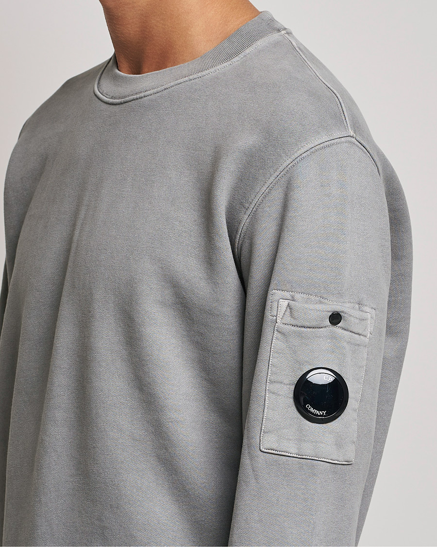 Herre | Trøjer | C.P. Company | Brushed Emerized Diagonal Fleece Sweat Grey