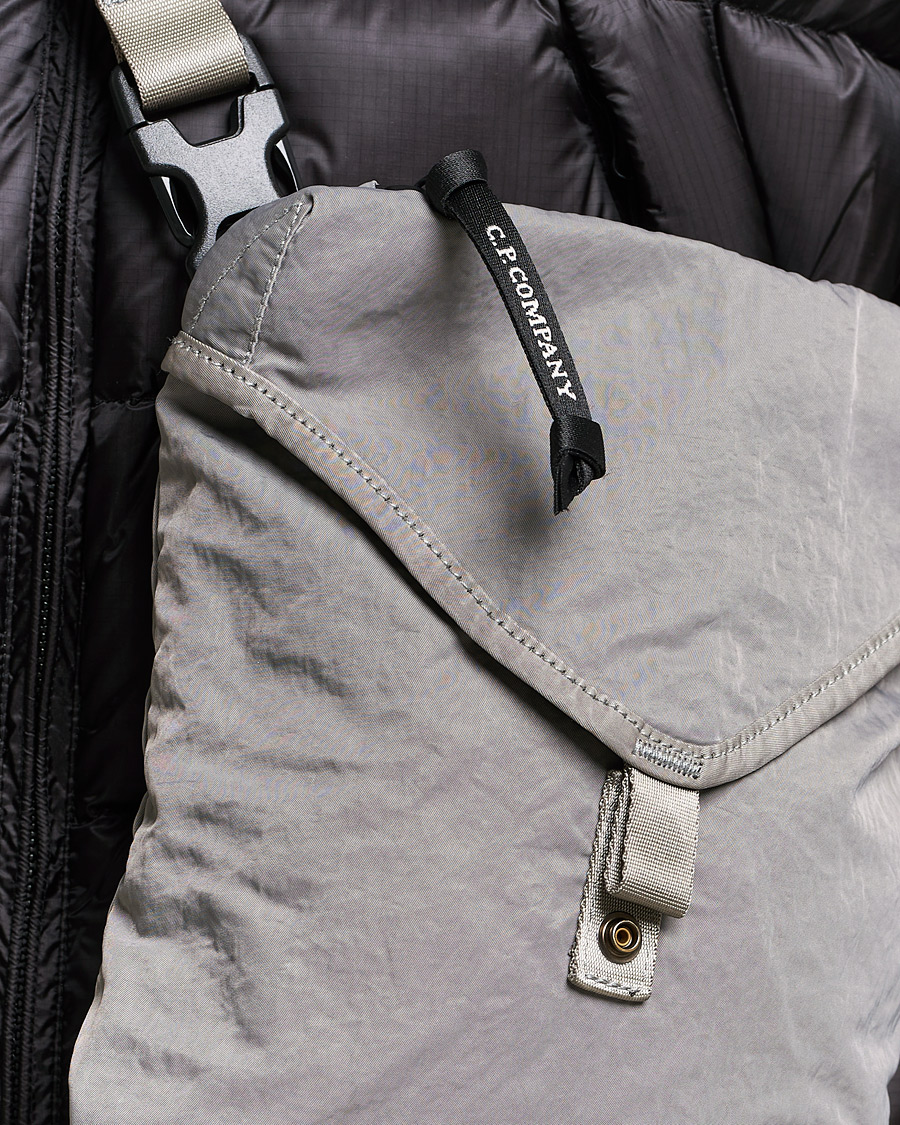Herre | C.P. Company Nylon B Shoulder Bag Grey | C.P. Company | Nylon B Shoulder Bag Grey