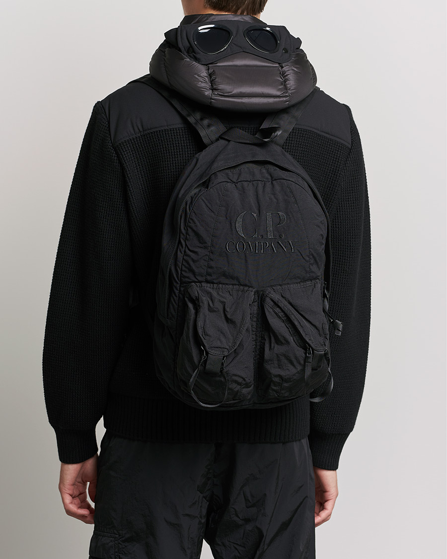 Herre | C.P. Company Taylon P Mixed Backpack Black | C.P. Company | Taylon P Mixed Backpack Black