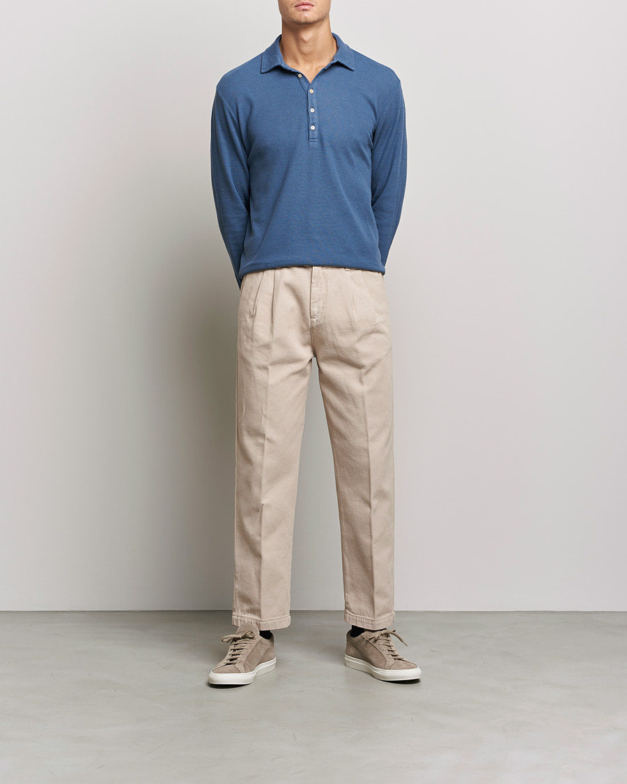 Herre | Bukser | Massimo Alba | Strallo Pleated Chinos Beige