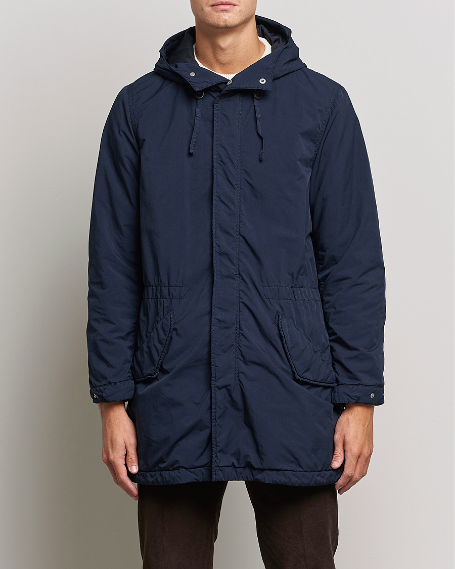 Herre | Jakker | Aspesi | Parkettone Garment Dyed Jacket Navy
