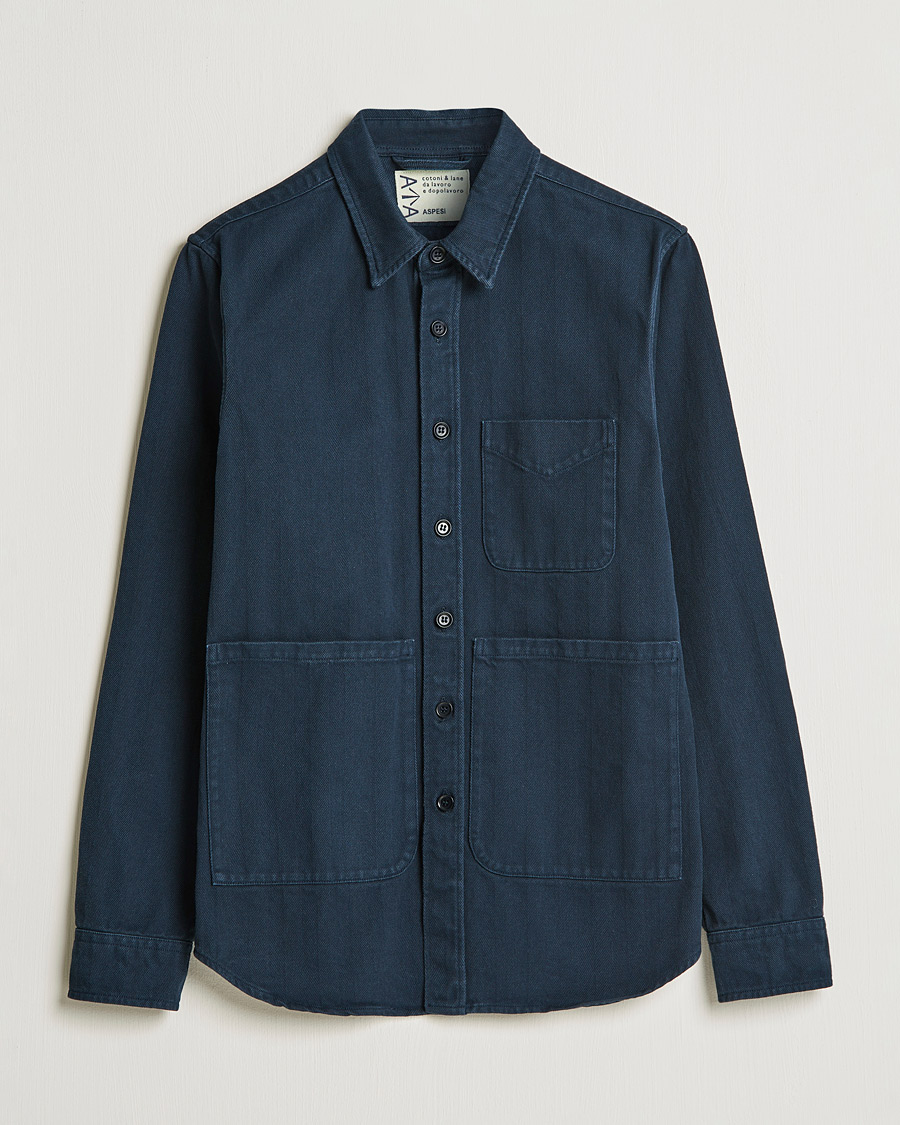 Herre | Skjorter | Aspesi | Utility Shirt Navy