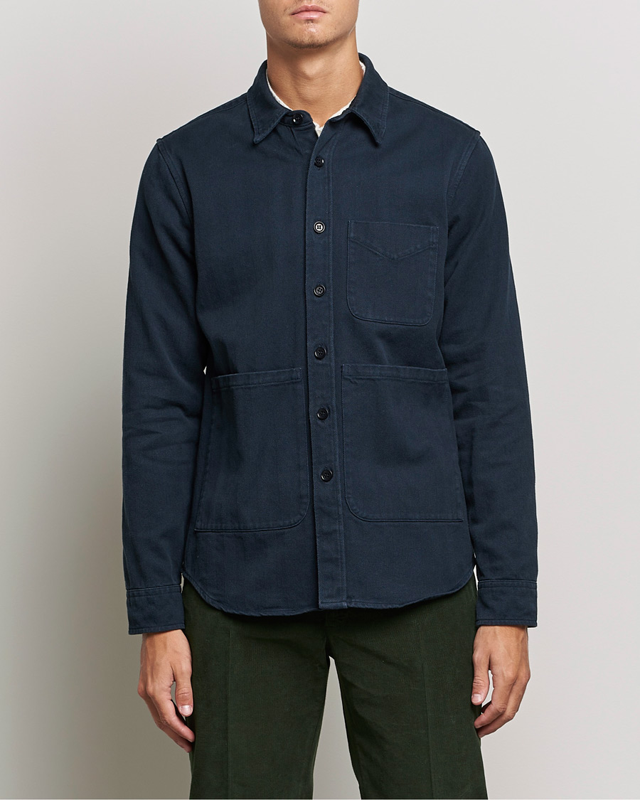 Herre | Skjorter | Aspesi | Utility Shirt Navy