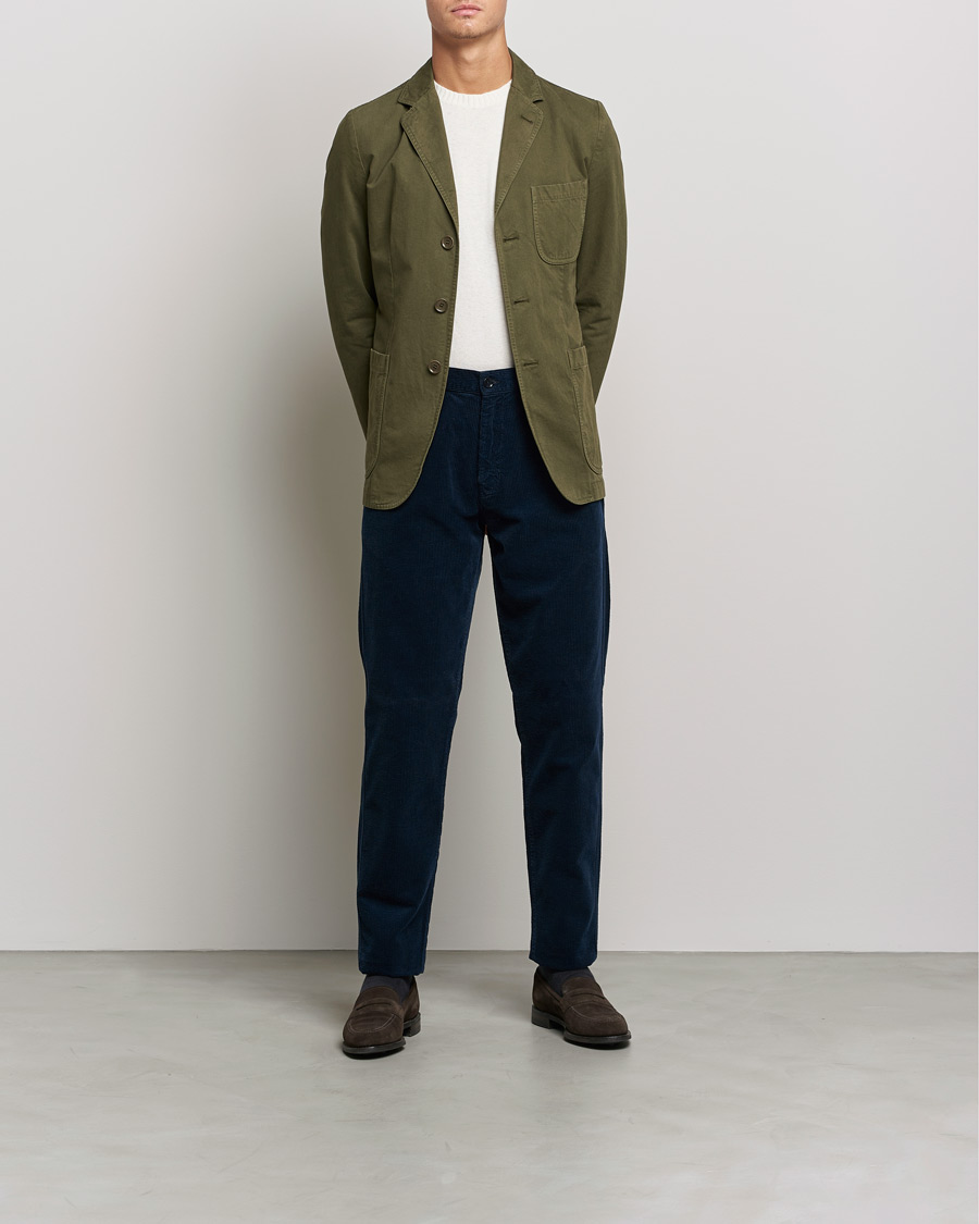 Herre | Bukser | Aspesi | Corduroy Pants Navy