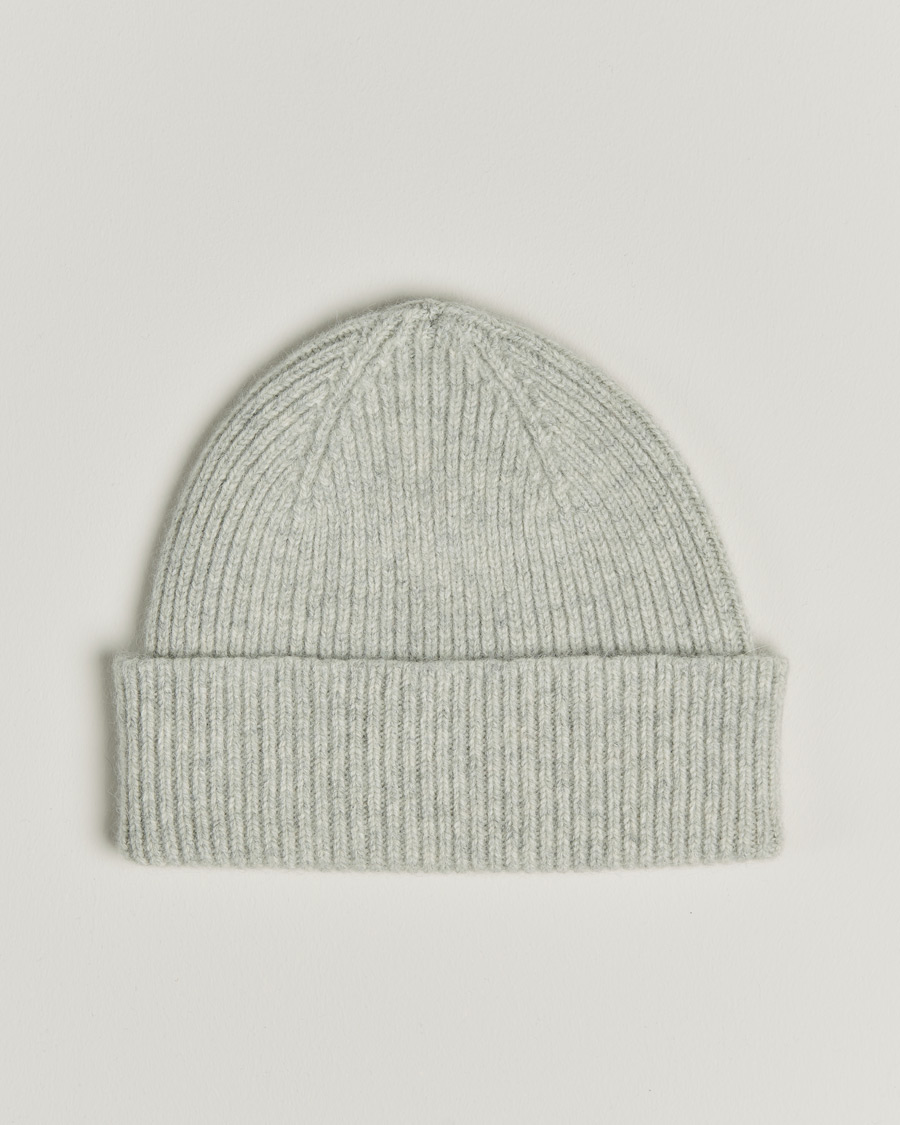 Herre | Huer | Le Bonnet | Lambswool/Caregora Beanie Silver