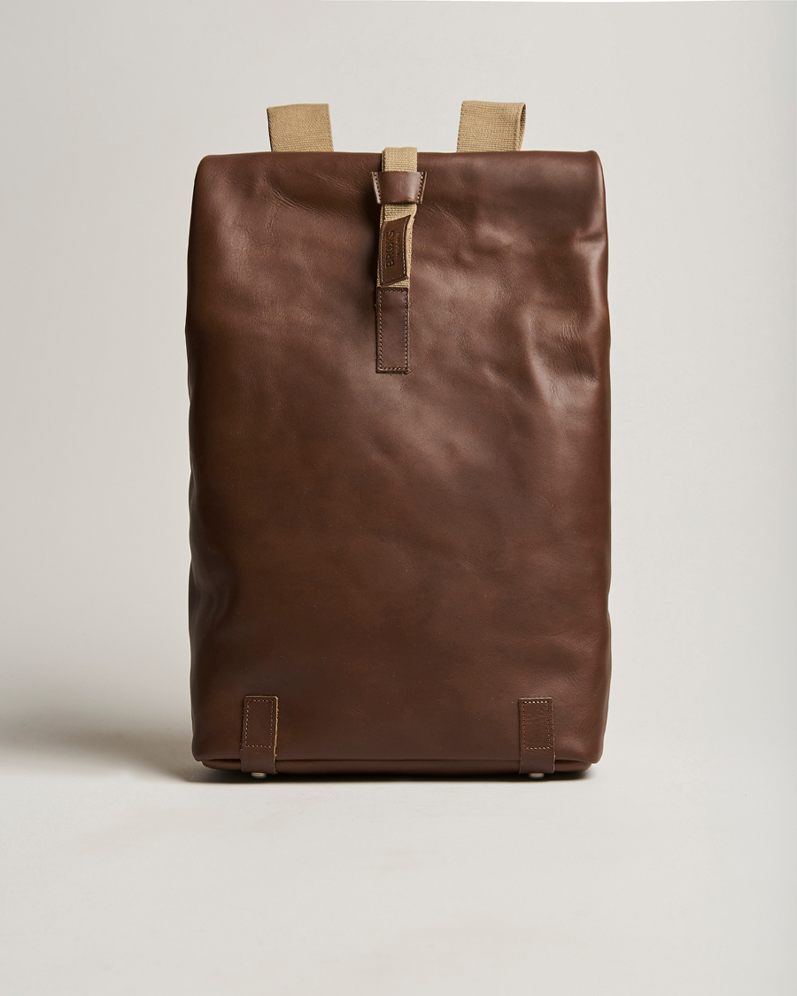 Herre | Tasker | Brooks England | Pickwick Large Leather Backpack Dark Tan