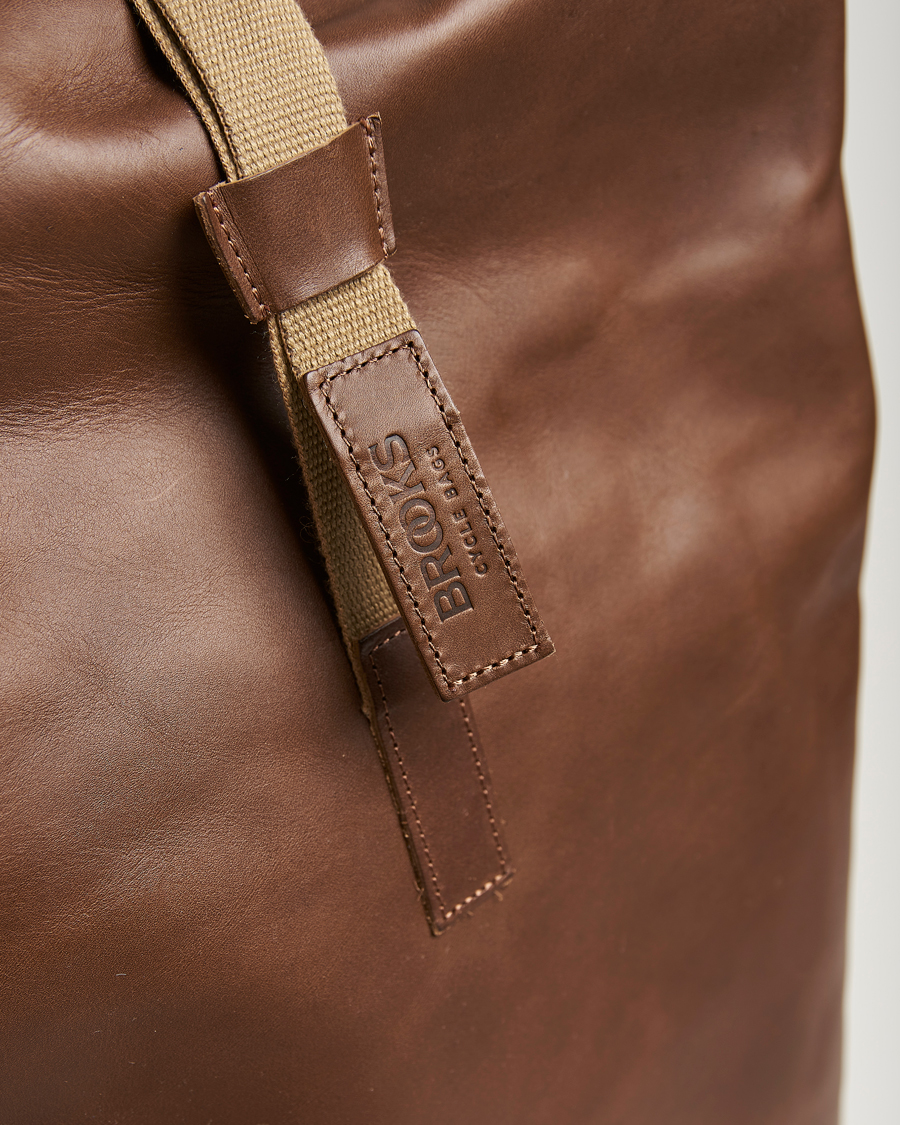 Herre | Tasker | Brooks England | Pickwick Large Leather Backpack Dark Tan