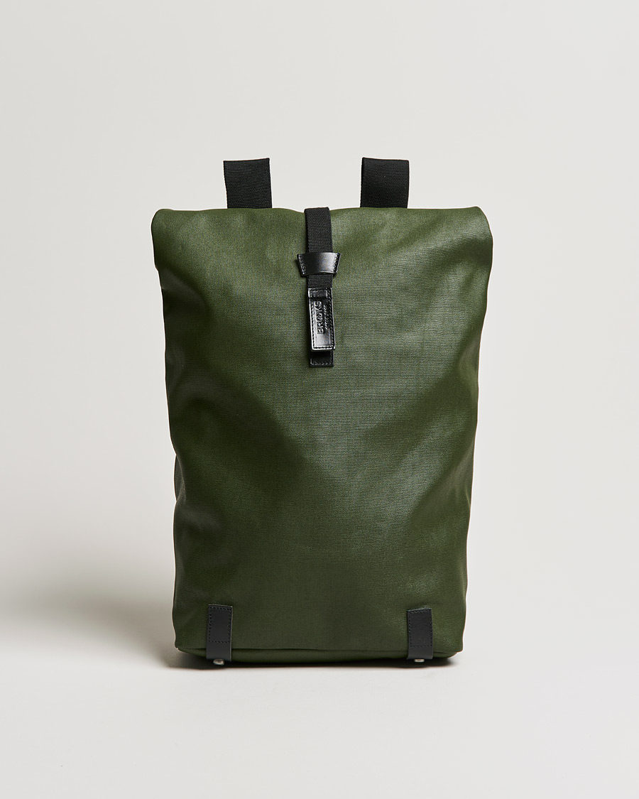 Men |  | Brooks England | Pickwick Cotton Canvas 26L Backpack Forest