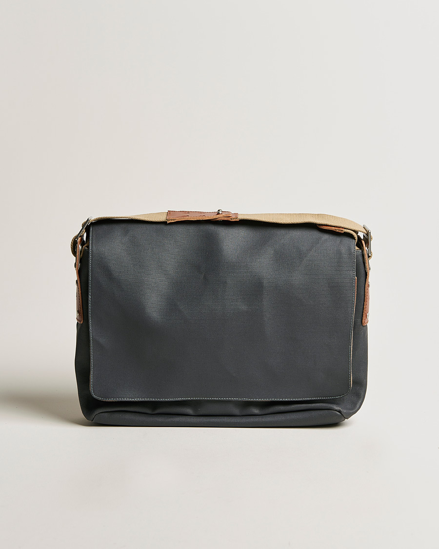 Herre | Brooks England Barbican Cotton Canvas 13L Shoulder Bag Grey | Brooks England | Barbican Cotton Canvas 13L Shoulder Bag Grey