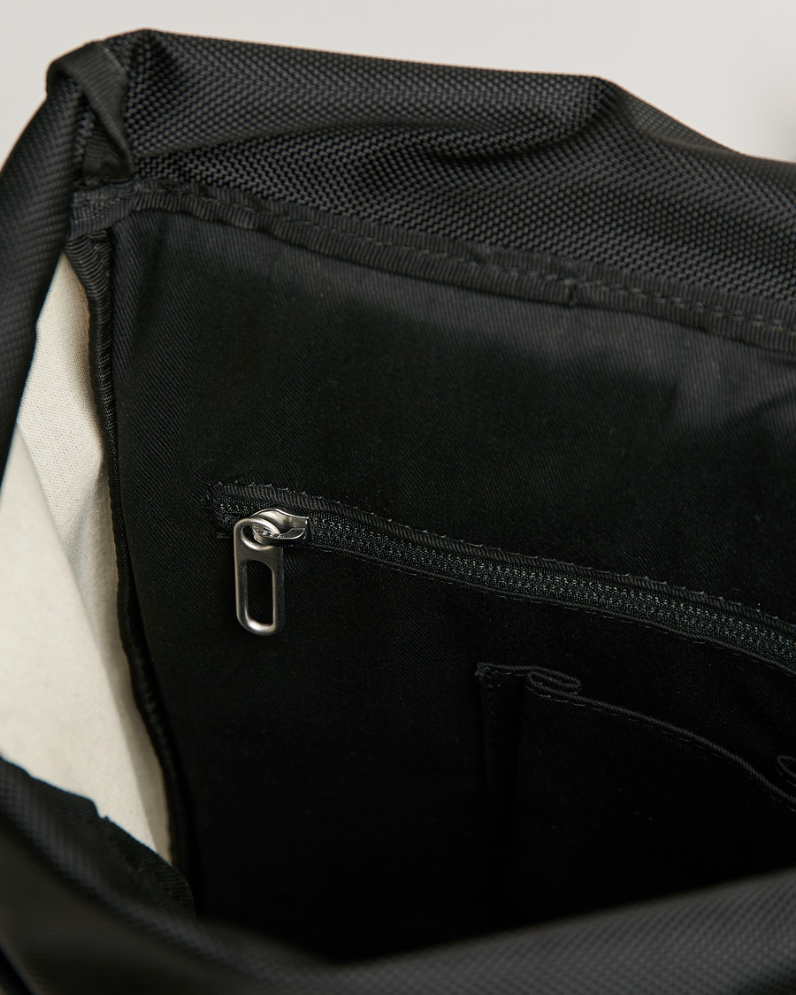 Herre | Tasker | Brooks England | Rivington Cotton Canvas 18L Rolltop Backpack Black
