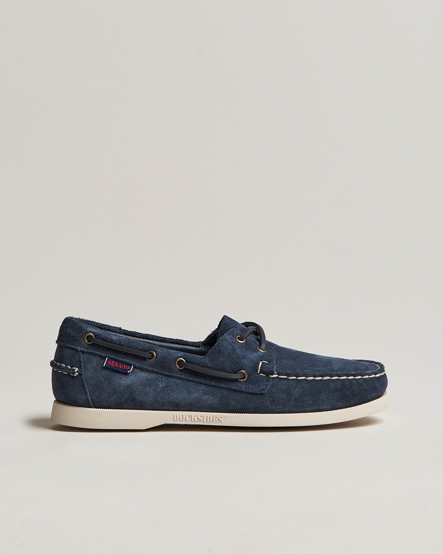Herre | Sejlersko | Sebago | Docksides Suede Boat Shoe Blue Navy