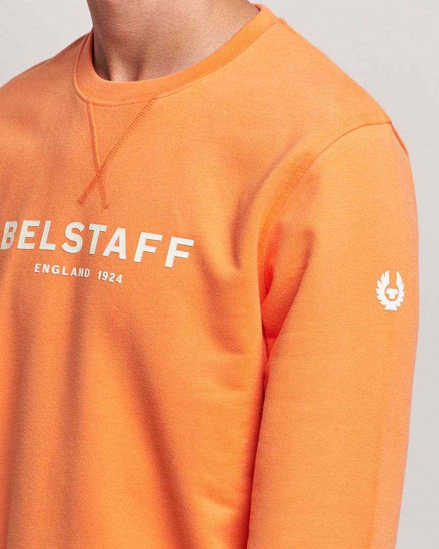 Herre | Trøjer | Belstaff | 1924 Crew Neck Logo Sweat Signal Orange