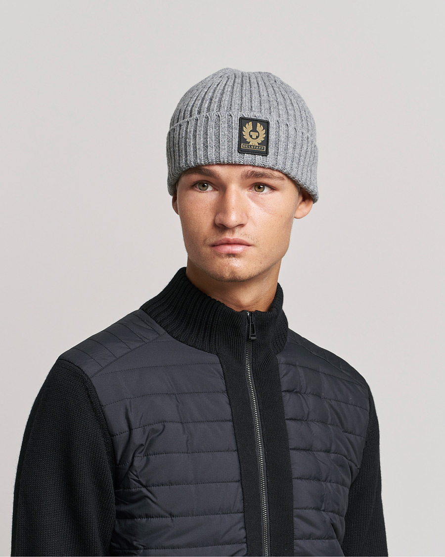 Herre |  | Belstaff | Watch Wool Beanie Pale Grey Melange