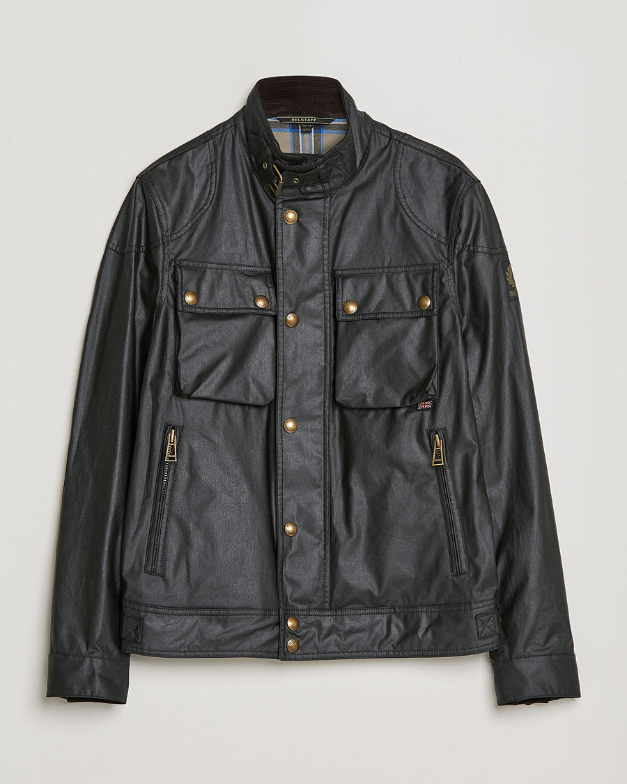 skør Had tavle Belstaff Racemaster Waxed Jacket Black - CareOfCarl.dk