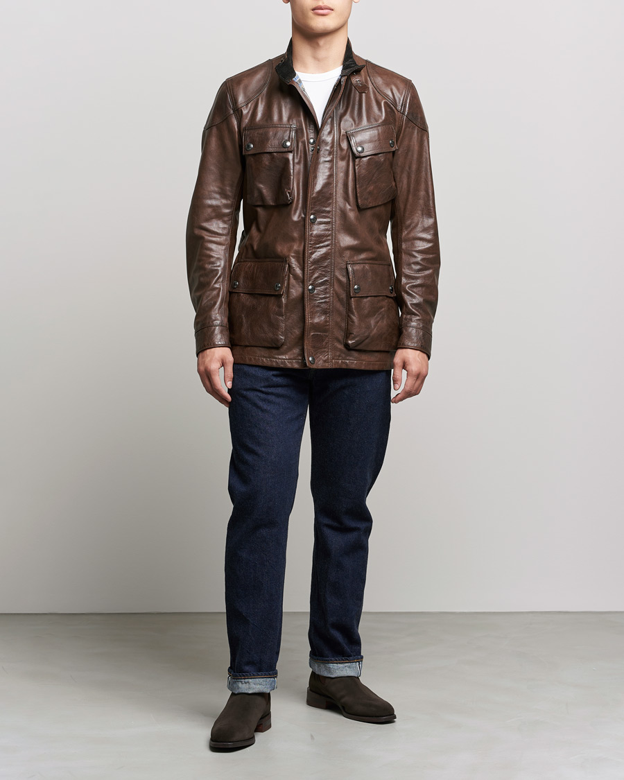Herre | Jakker | Belstaff | Trialmaster Panther Leather Jacket Saddle Brown