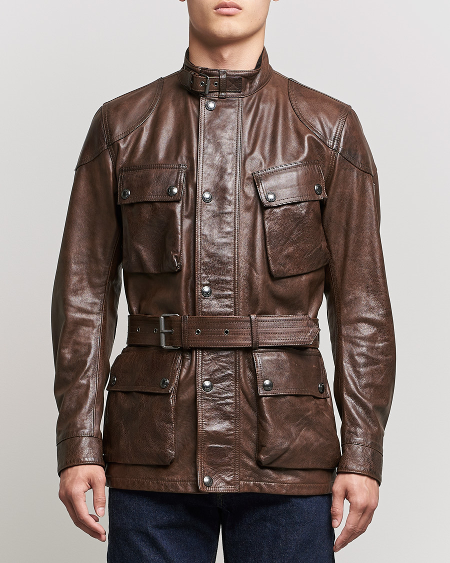 Herre | Jakker | Belstaff | Trialmaster Panther Leather Jacket Saddle Brown