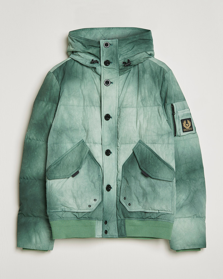 Herre | Jakker | Belstaff | Radar Batik Hooded Jacket Graph Green