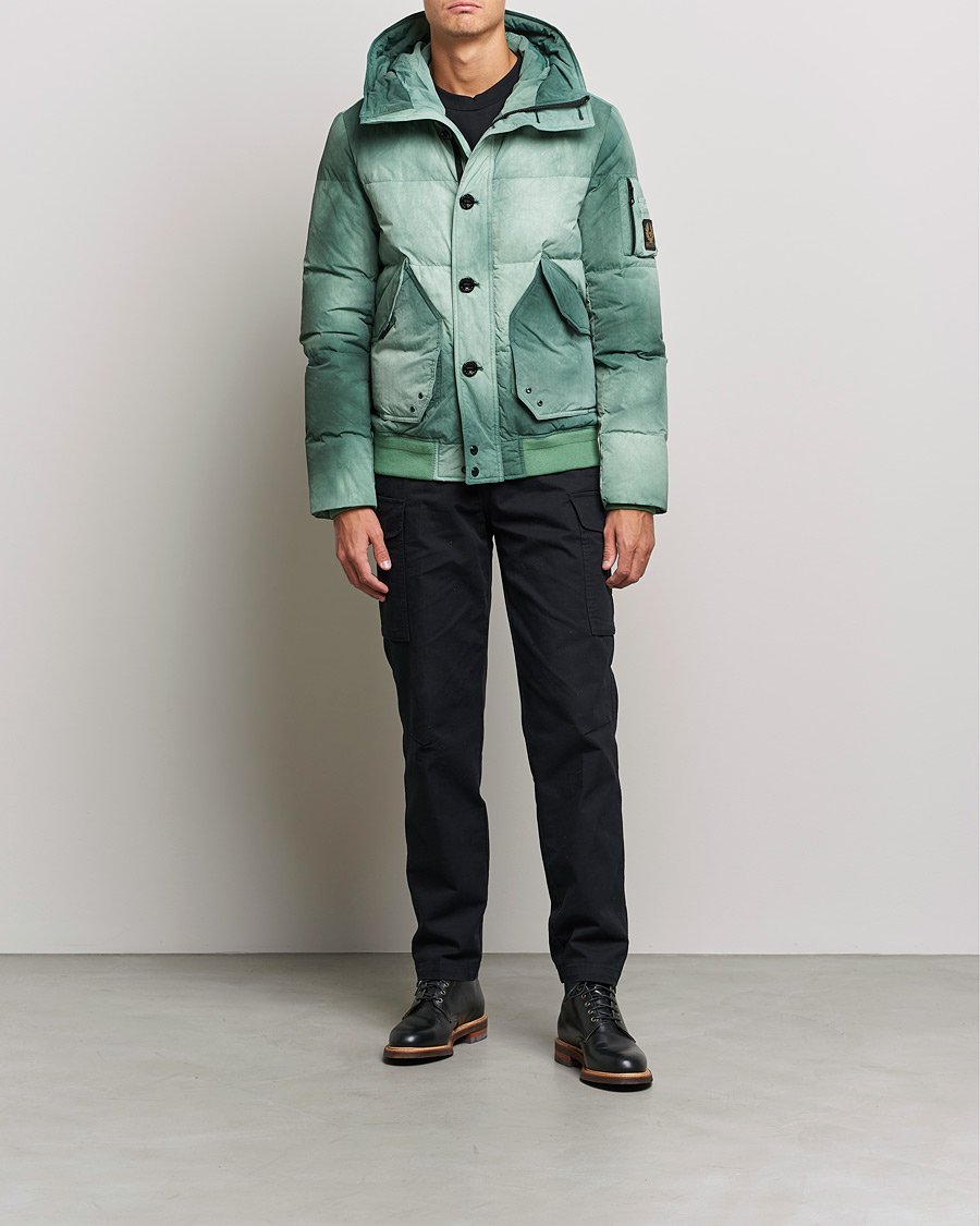 Herre | Jakker | Belstaff | Radar Batik Hooded Jacket Graph Green