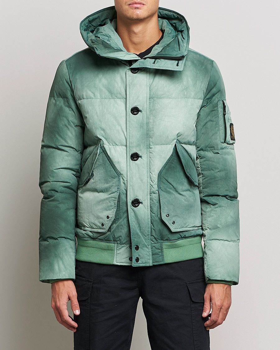 Herre | Jakker | Belstaff | Radar Batik Hooded Jacket Graph Green