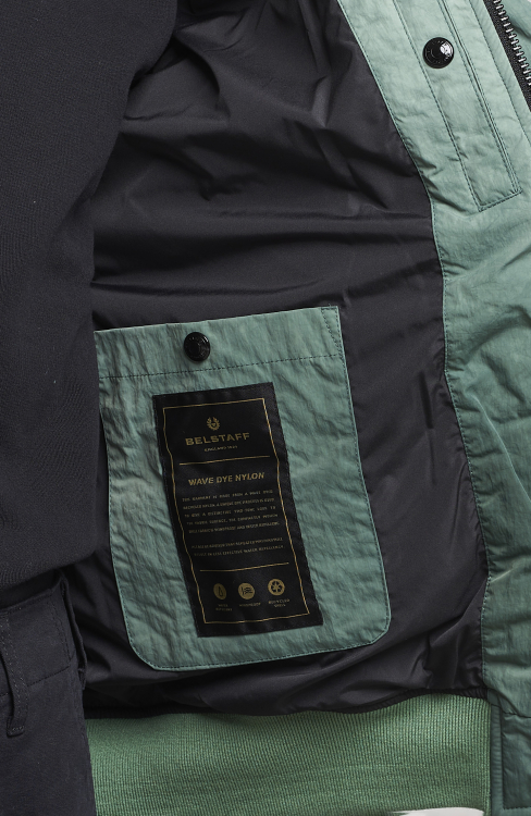 Herre | Jakker | Belstaff | Radar Batik Hooded Jacket Graph Green