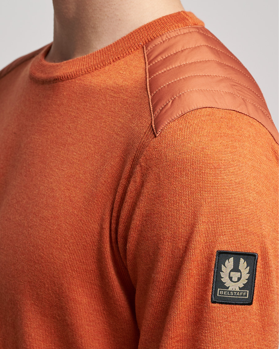 Herre | Trøjer | Belstaff | Kerrigan Crew Neck Merino Sweatshirt Amber