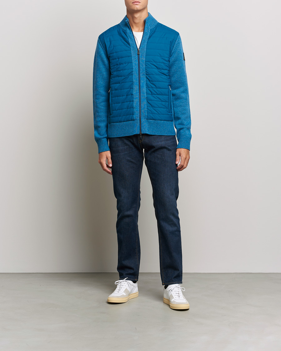 Herre | Trøjer | Belstaff | Kingston Full Zip Hybrid Legion Blue