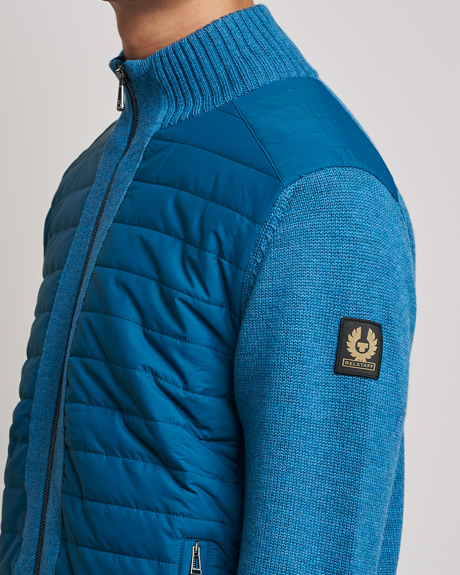 Herre | Trøjer | Belstaff | Kingston Full Zip Hybrid Legion Blue