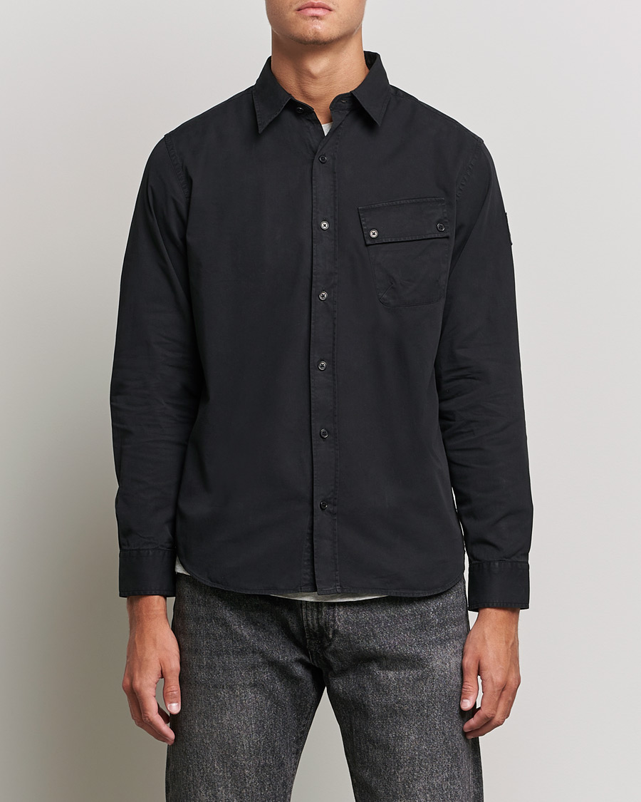 Herre | Casualskjorter | Belstaff | Pitch Cotton Pocket Shirt Black