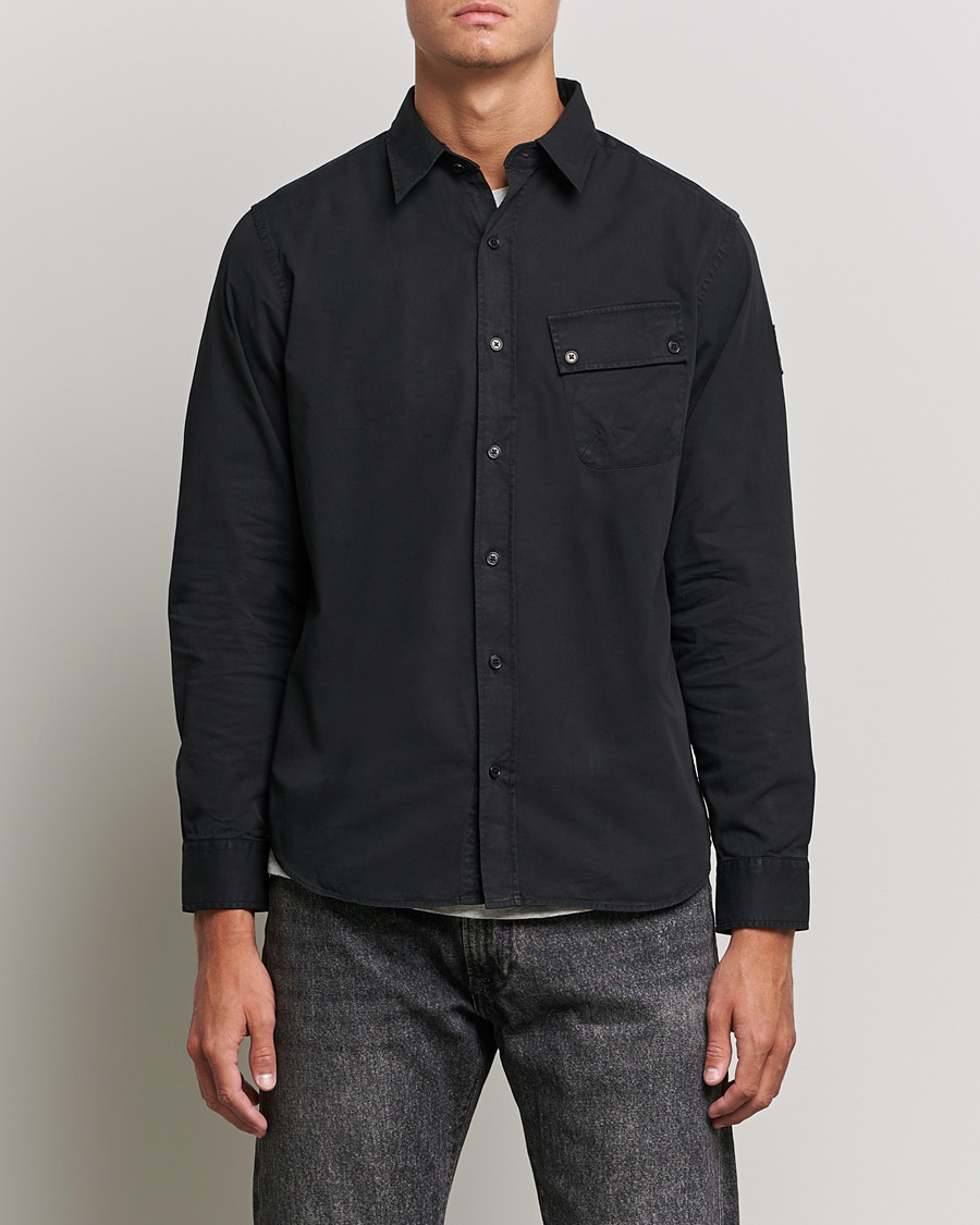 Herre | Best of British | Belstaff | Pitch Cotton Pocket Shirt Black