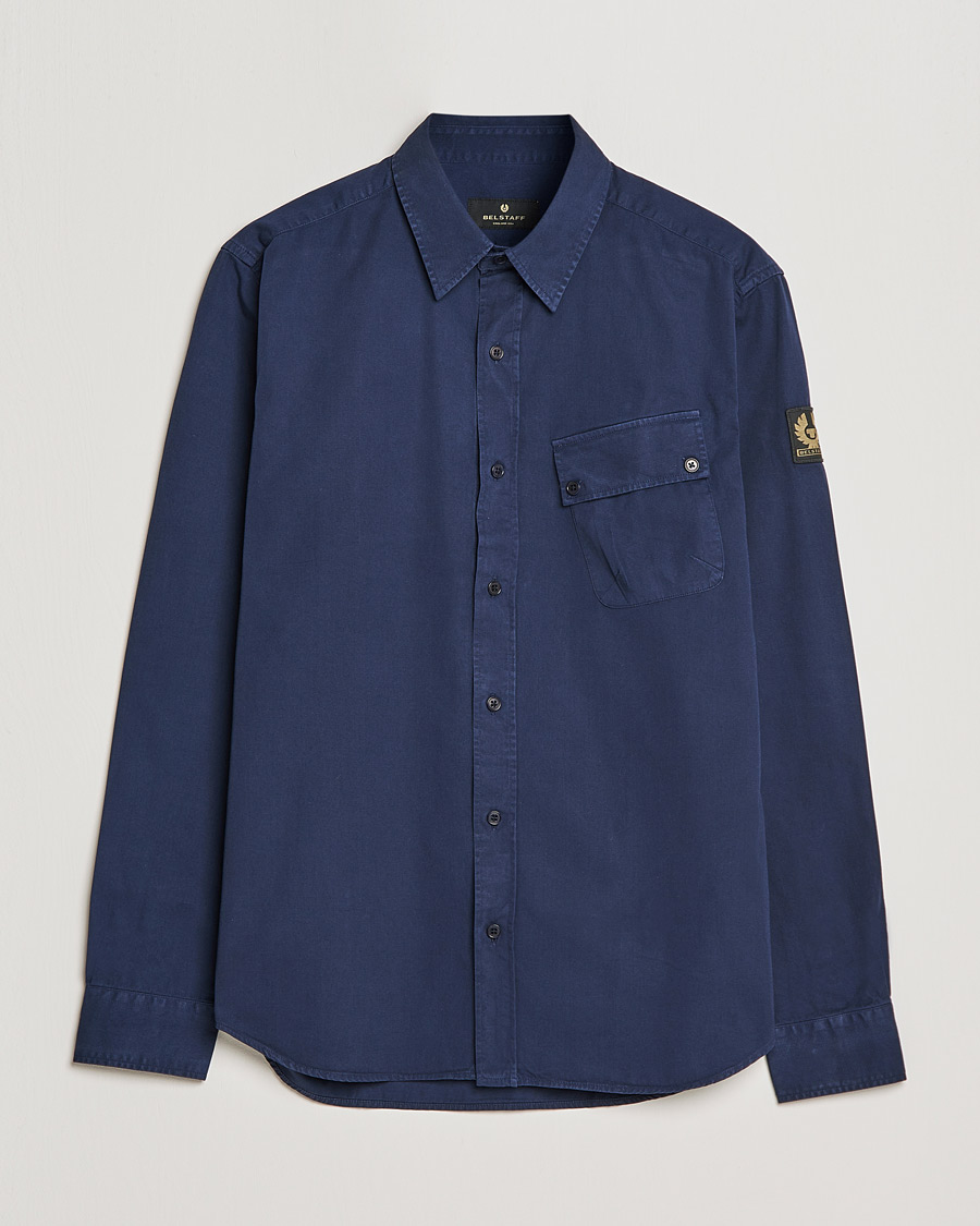 Herre | Skjorter | Belstaff | Pitch Cotton Pocket Shirt Deep Navy