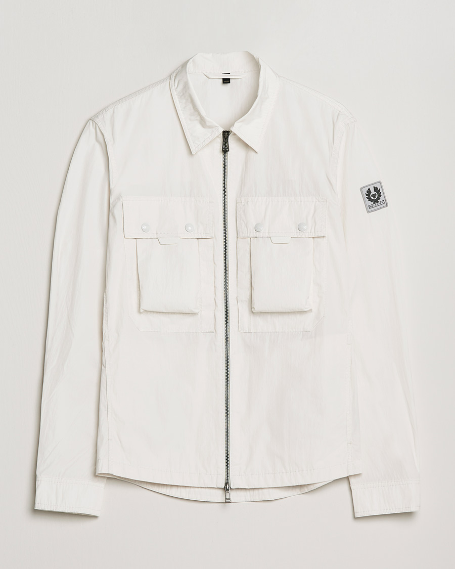 Herre | Skjorter | Belstaff | Tactical Nylon Pocket Overshirt Chalk