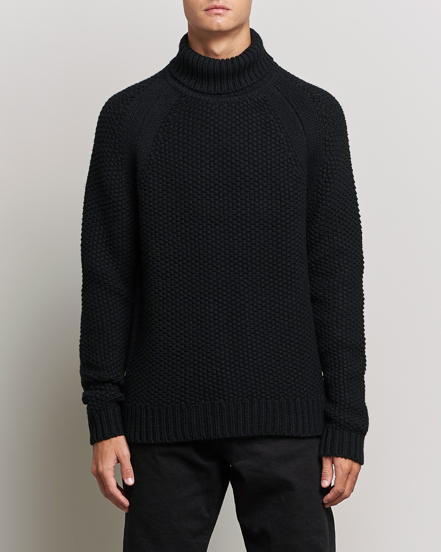 Herre | Rullekravetrøjer | Belstaff | Manor Wool Rollneck Black