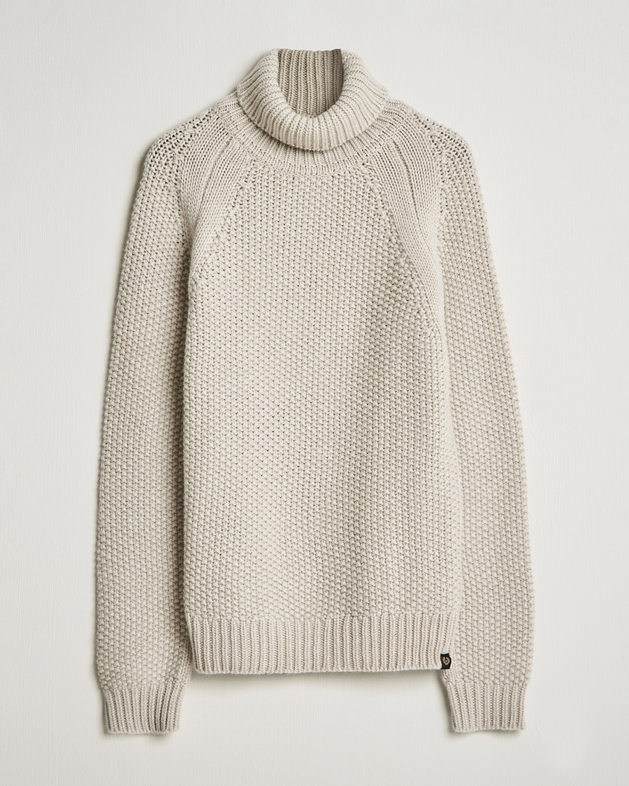 Herre | Trøjer | Belstaff | Manor Wool Rollneck Fawn