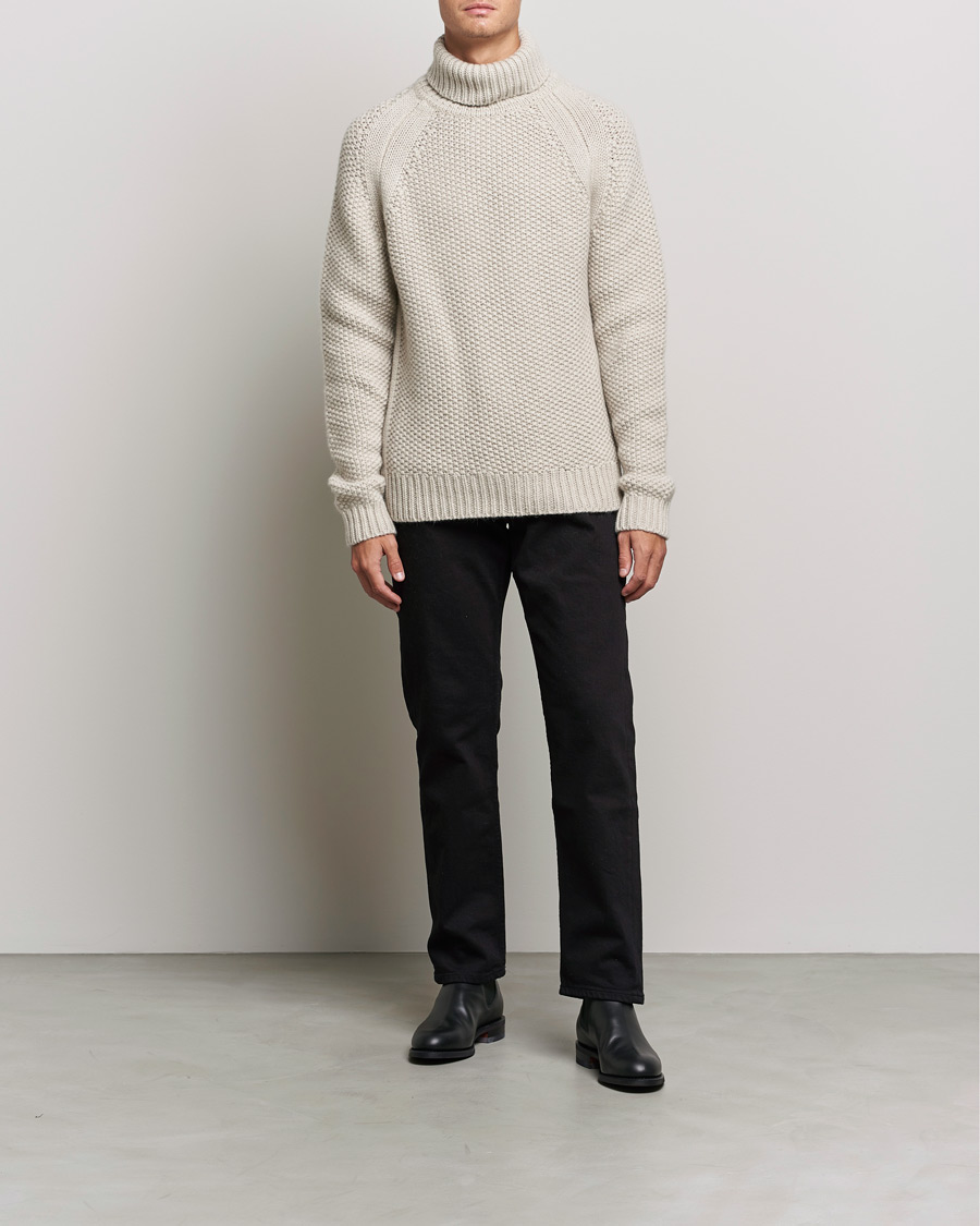 Herre | Trøjer | Belstaff | Manor Wool Rollneck Fawn