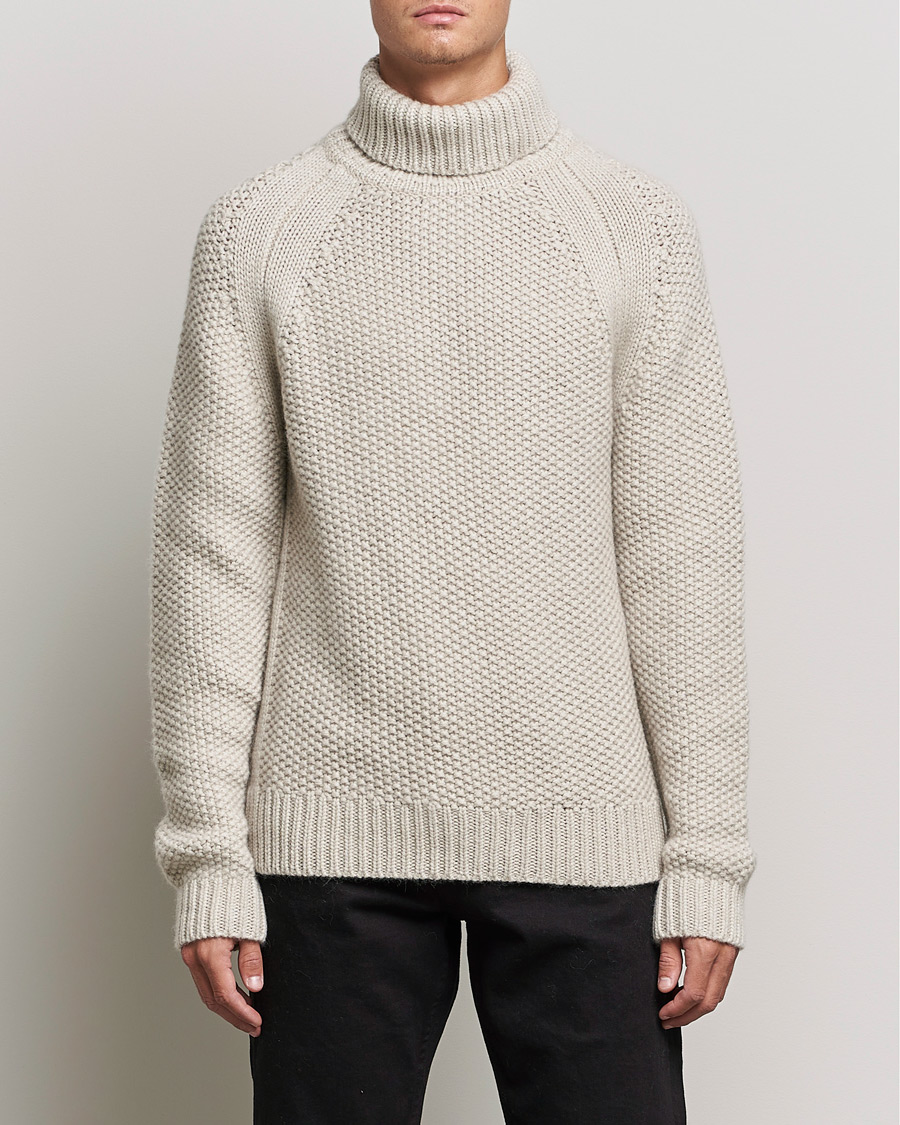 Herre | Trøjer | Belstaff | Manor Wool Rollneck Fawn