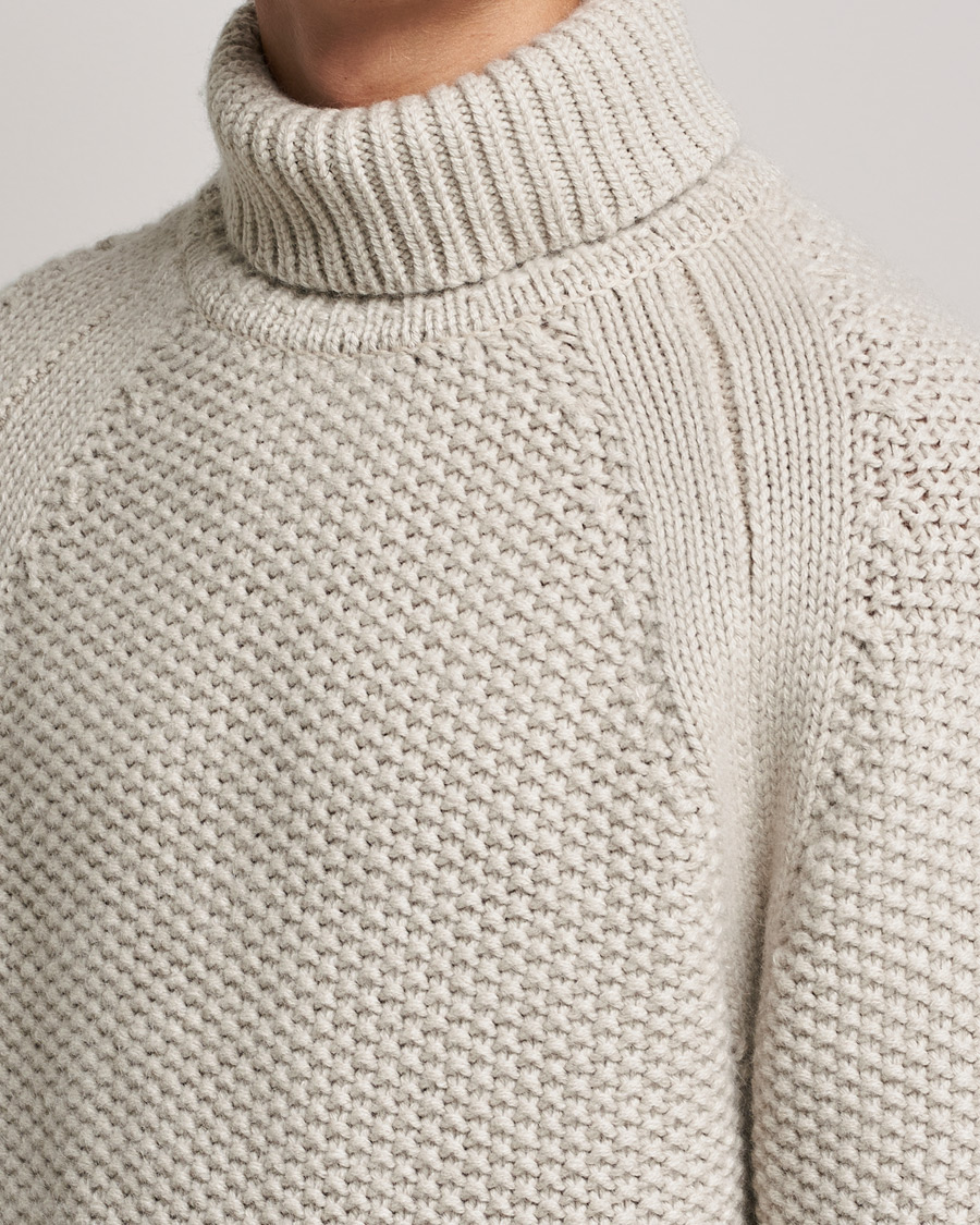 Herre | Trøjer | Belstaff | Manor Wool Rollneck Fawn