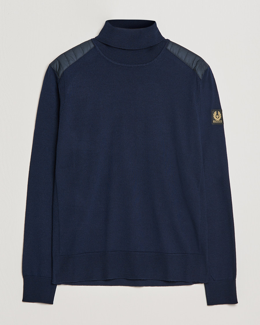 Herre | Trøjer | Belstaff | Kingsland Merino Rollneck Washed Navy