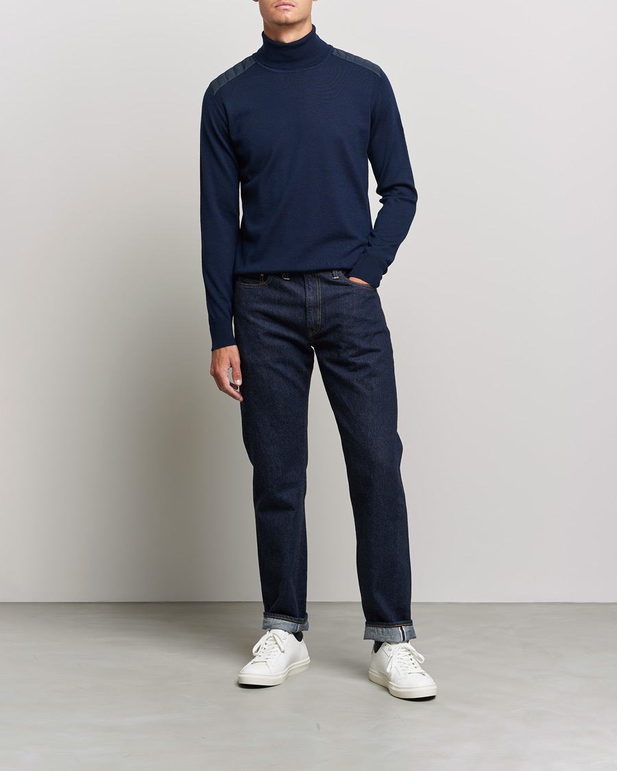 Herre | Trøjer | Belstaff | Kingsland Merino Rollneck Washed Navy