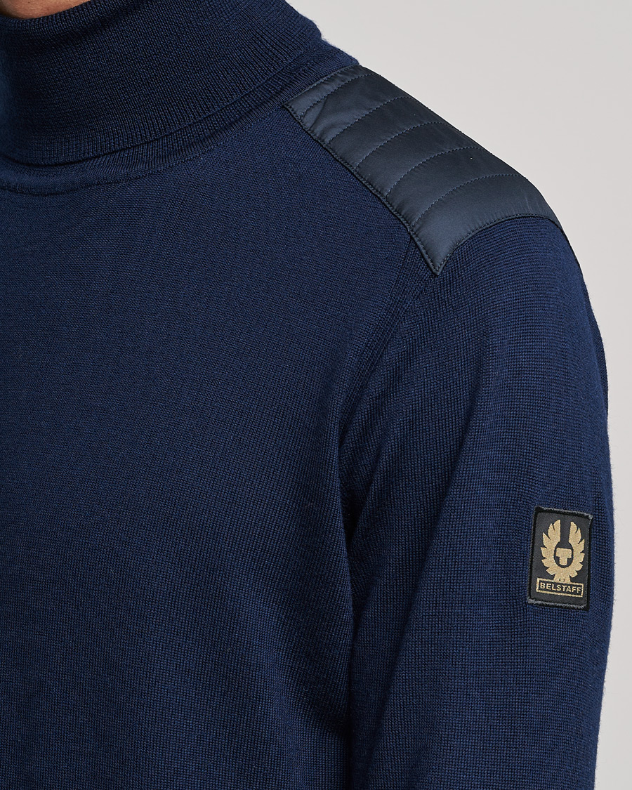 Herre | Trøjer | Belstaff | Kingsland Merino Rollneck Washed Navy