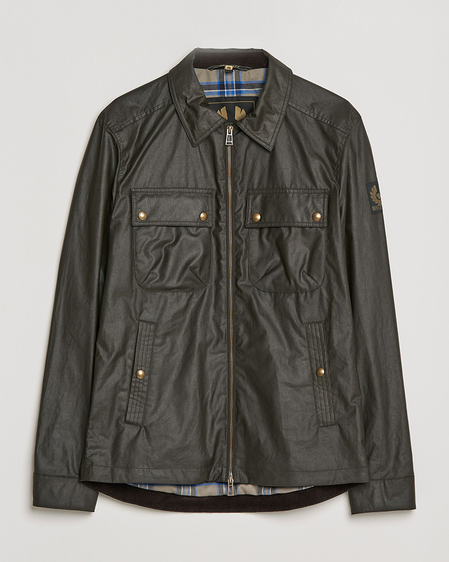 Herre | Jakker | Belstaff | Tour Waxed Shirt Jacket Faded Olive