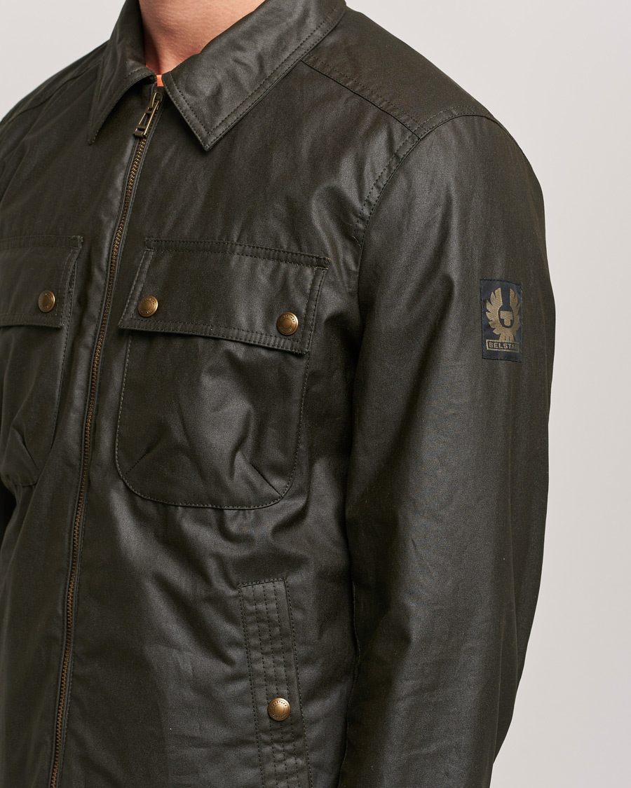 Herre | Jakker | Belstaff | Tour Waxed Shirt Jacket Faded Olive
