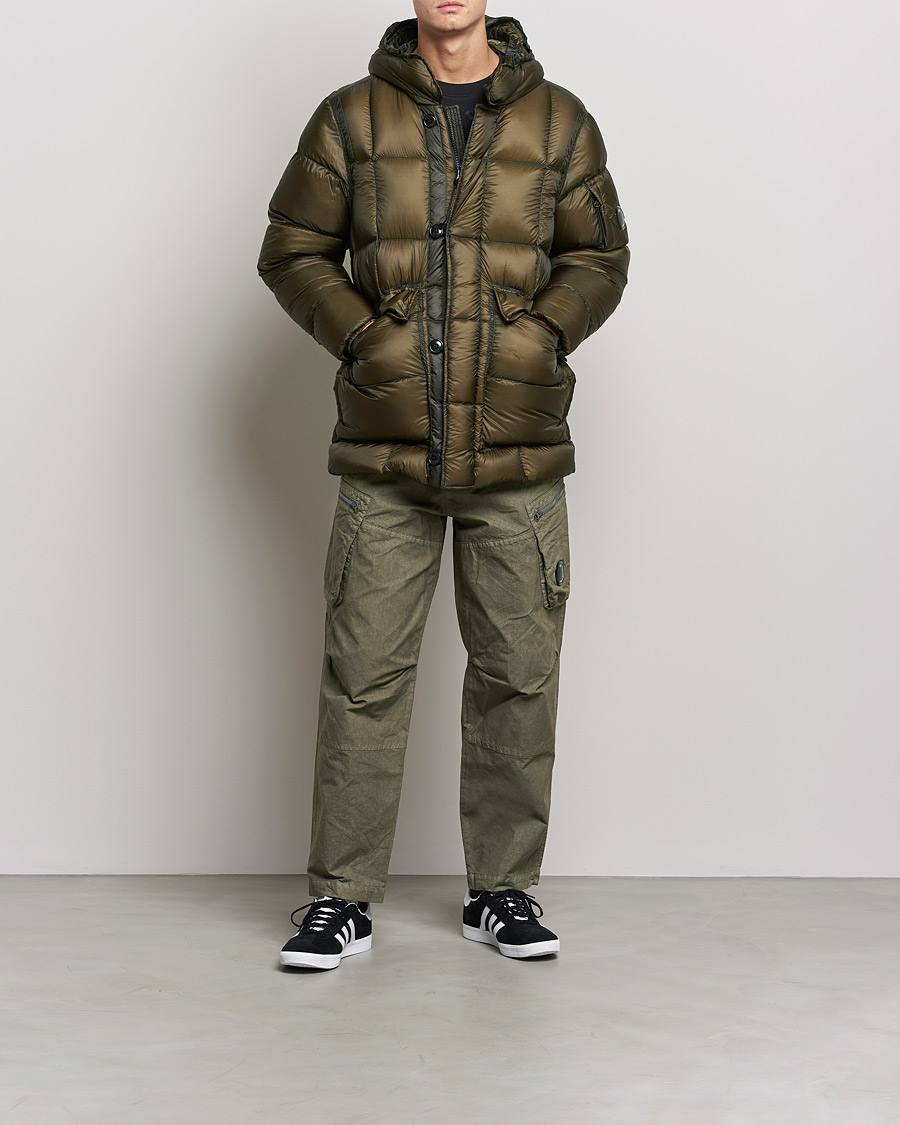 Herre | Jakker | C.P. Company | DD Shell Long Down Jacket Dark Green
