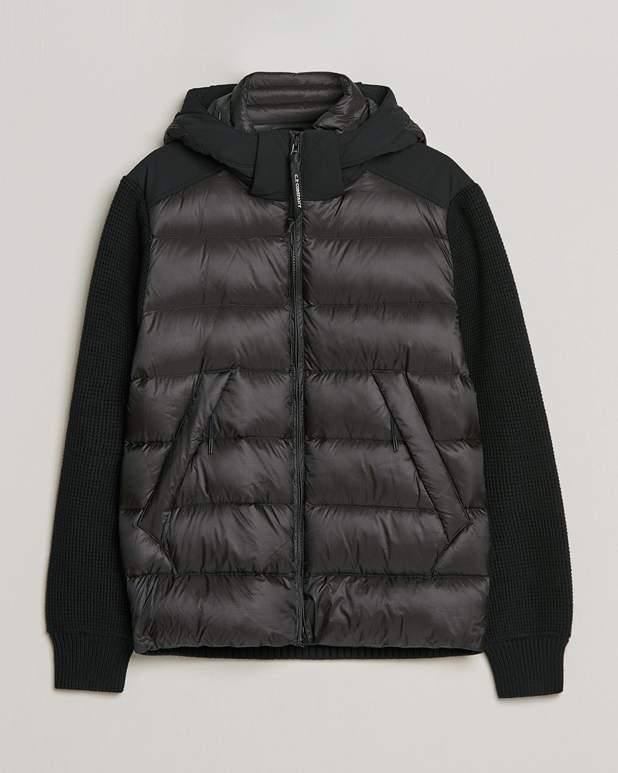 Herre | Jakker | C.P. Company | Merino Nylon Mixed Hybrid Jacket Black