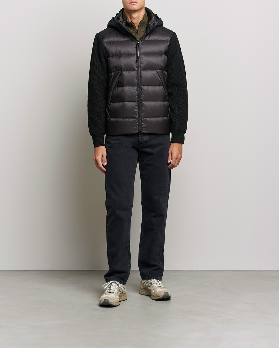Herre | Jakker | C.P. Company | Merino Nylon Mixed Hybrid Jacket Black
